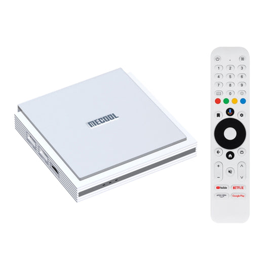 MECOOL KM2 Plus Android 11 Dual-band WiFi Smart Voice TV Box 4GB+32GB, AU Plug(White) - free shipping - PMC Jewellery - Order now!
