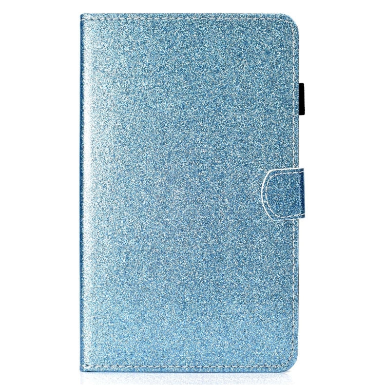 For Lenovo Tab P12 2023 / TB370FU Varnish Glitter Powder Smart Leather Tablet Case(Blue) - Lenovo by PMC TechLife | Online Shopping South Africa | PMC TechLife | Buy Now Pay Later Mobicred