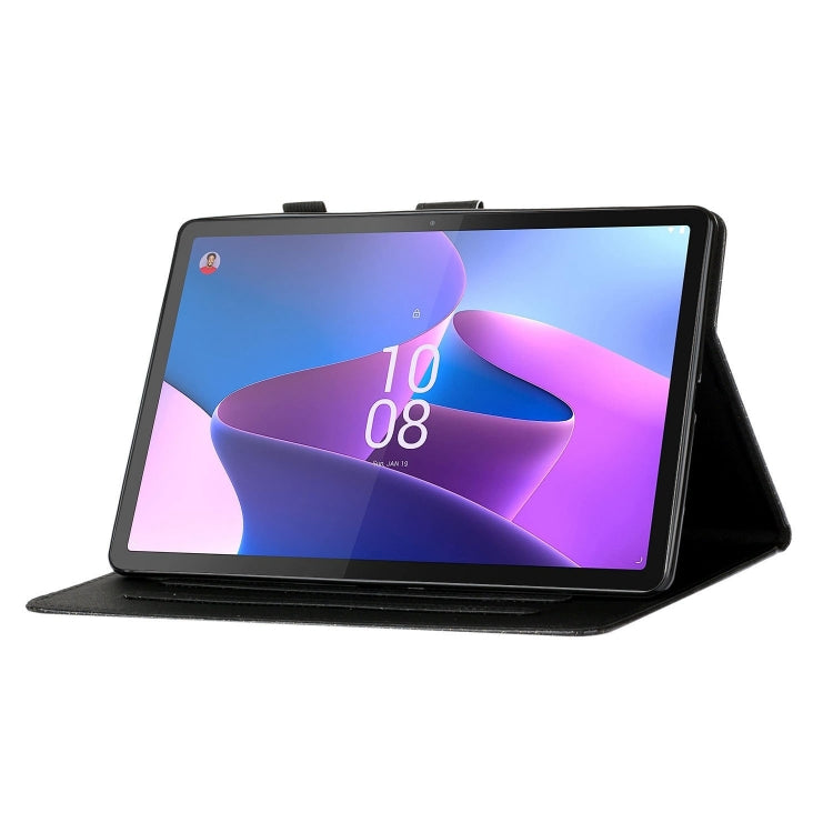 For Lenovo Tab P12 2023 / TB370FU Varnish Glitter Powder Smart Leather Tablet Case(Yellow) - Lenovo by PMC TechLife | Online Shopping South Africa | PMC TechLife | Buy Now Pay Later Mobicred