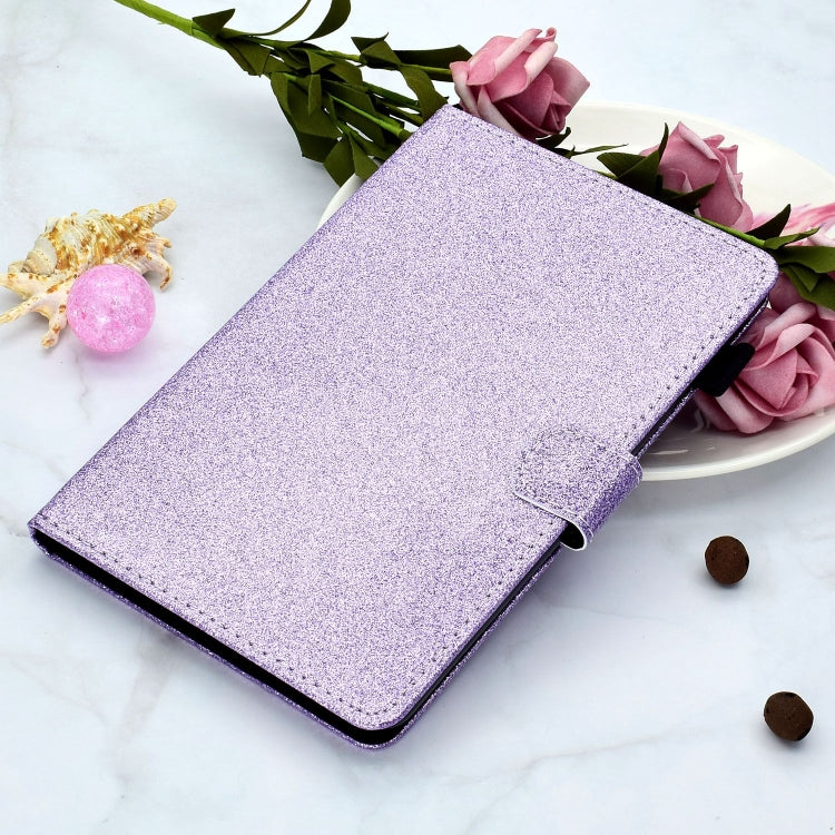 For Lenovo Tab P12 2023 / TB370FU Varnish Glitter Powder Smart Leather Tablet Case(Purple) - Lenovo by PMC TechLife | Online Shopping South Africa | PMC TechLife | Buy Now Pay Later Mobicred