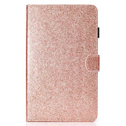 For Lenovo Tab P12 2023 / TB370FU Varnish Glitter Powder Smart Leather Tablet Case(Rose Gold)