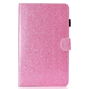 For Lenovo Tab P12 2023 / TB370FU Varnish Glitter Powder Smart Leather Tablet Case(Pink)