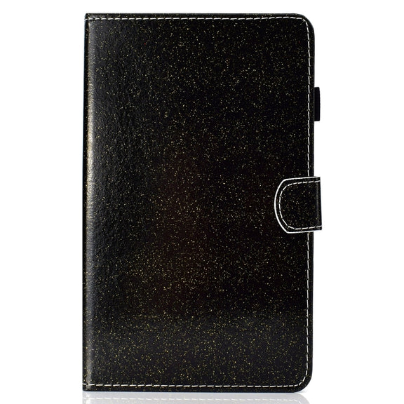 For Lenovo Tab P12 2023 / TB370FU Varnish Glitter Powder Smart Leather Tablet Case(Black)