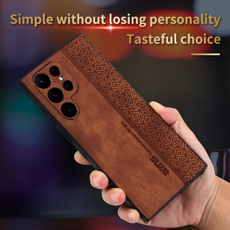 For Samsung Galaxy S24 Ultra 5G AZNS 3D Embossed Skin Feel Phone Case(Black)