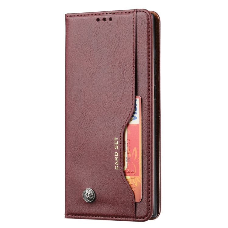 For Samsung Galaxy S25 Ultra 5G Knead Skin Texture Flip Leather Phone Case(Wine Red) - Galaxy S25 Ultra 5G Cases by PMC Jewellery | Online Shopping South Africa | PMC Jewellery | Buy Now Pay Later Mobicred