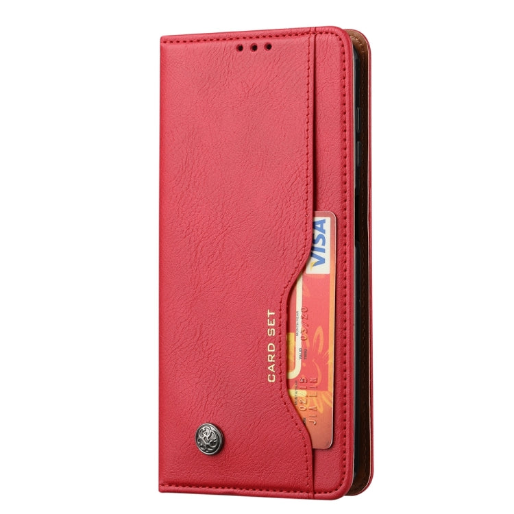 For Samsung Galaxy S25 5G Knead Skin Texture Flip Leather Phone Case(Red) - Galaxy S25 5G Cases by PMC Jewellery | Online Shopping South Africa | PMC Jewellery | Buy Now Pay Later Mobicred