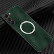 For Samsung Galaxy S25+ 5G Carbon Fiber Texture MagSafe Magnetic Phone Case(Green) - Galaxy S25+ 5G Cases by PMC Jewellery | Online Shopping South Africa | PMC Jewellery | Buy Now Pay Later Mobicred