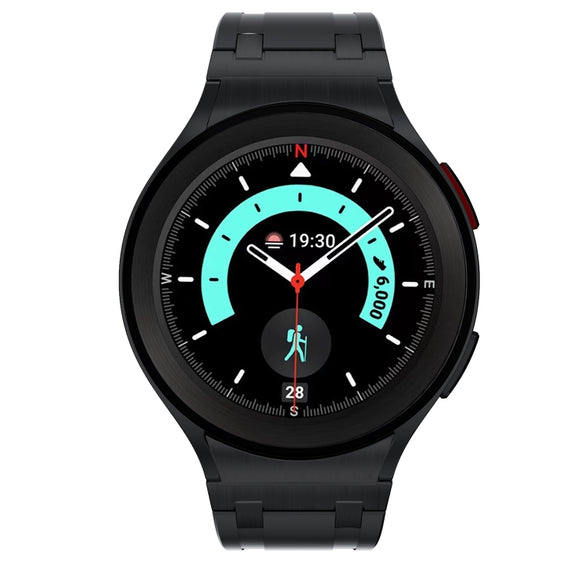 For Samsung Galaxy Watch 4 / 5 / 6 AP Series Liquid Silicone Watch Band(Black)