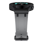For Samsung Galaxy watch 4 / 5 / 6 AP Series Liquid Silicone Watch Band(Black Grey)