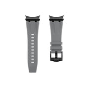 For Samsung Galaxy watch 4 / 5 / 6 AP Series Liquid Silicone Watch Band(Black Grey)