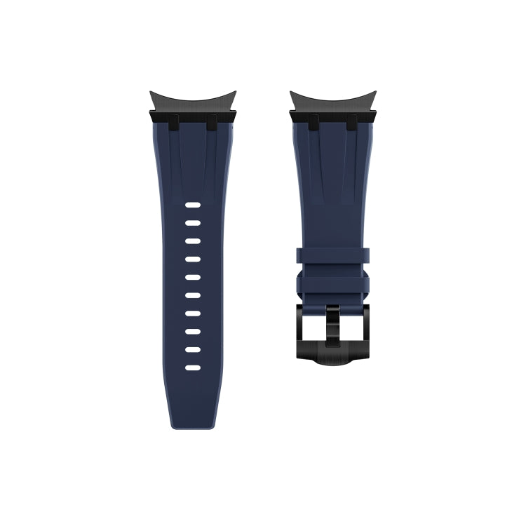 For Samsung Galaxy Watch 4 / 5 / 6 AP Series Liquid Silicone Watch Band(Black Blue) - free shipping - PMC TechLife - Order now!