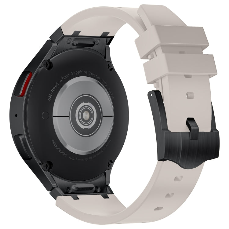 For Samsung Galaxy watch 4 / 5 / 6 AP Series Liquid Silicone Watch Band(Black Starlight) - Watch Bands by PMC TechLife | Online Shopping South Africa | PMC TechLife