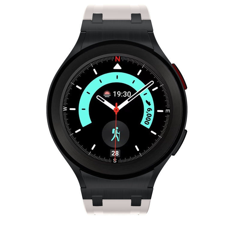 For Samsung Galaxy watch 4 / 5 / 6 AP Series Liquid Silicone Watch Band(Black Starlight) - Watch Bands by PMC TechLife | Online Shopping South Africa | PMC TechLife