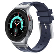 For Samsung Galaxy watch 4 / 5 / 6 AP Series Liquid Silicone Watch Band(Silver Blue) - Watch Bands by PMC TechLife | Online Shopping South Africa | PMC TechLife