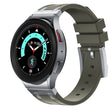 For Samsung Galaxy watch 4 / 5 / 6 AP Series Liquid Silicone Watch Band(Silver Green) - Watch Bands by PMC TechLife | Online Shopping South Africa | PMC TechLife