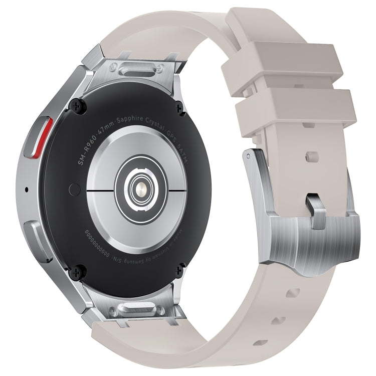 For Samsung Galaxy watch 4 / 5 / 6 AP Series Liquid Silicone Watch Band(Silver Starlight) - Watch Bands by PMC TechLife | Online Shopping South Africa | PMC TechLife