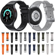 For Samsung Galaxy watch 4 / 5 / 6 AP Series Liquid Silicone Watch Band(Silver Grey)