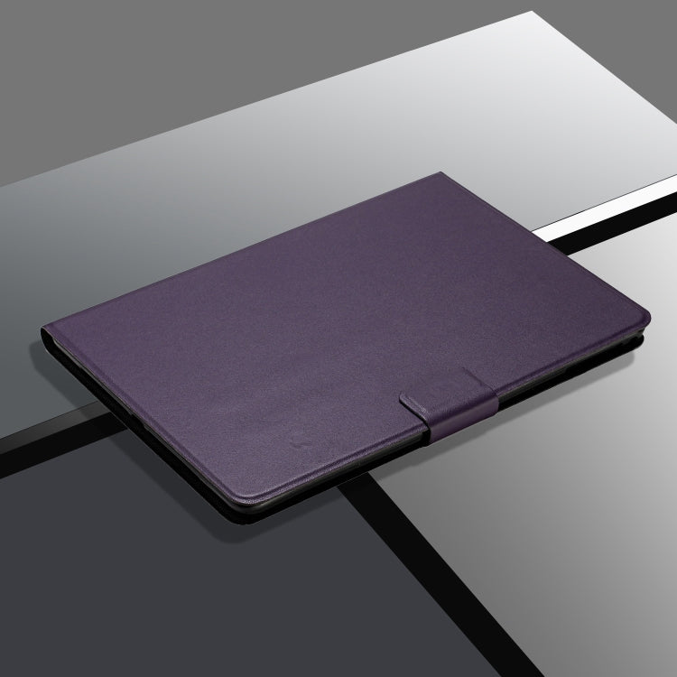 For Lenovo Tab P12 2023 / TB370FU Pure Color Smart Leather Tablet Case(Purple)