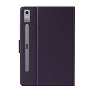 For Lenovo Tab P12 2023 / TB370FU Pure Color Smart Leather Tablet Case(Purple)