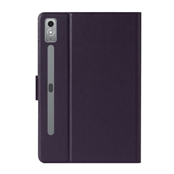 For Lenovo Tab P12 2023 / TB370FU Pure Color Smart Leather Tablet Case(Purple)