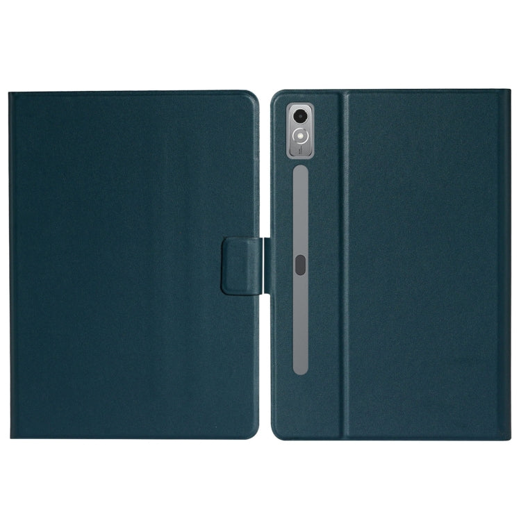 For Lenovo Tab P12 2023 / TB370FU Pure Color Smart Leather Tablet Case(Deep Green) - Lenovo by PMC TechLife | Online Shopping South Africa | PMC TechLife | Buy Now Pay Later Mobicred
