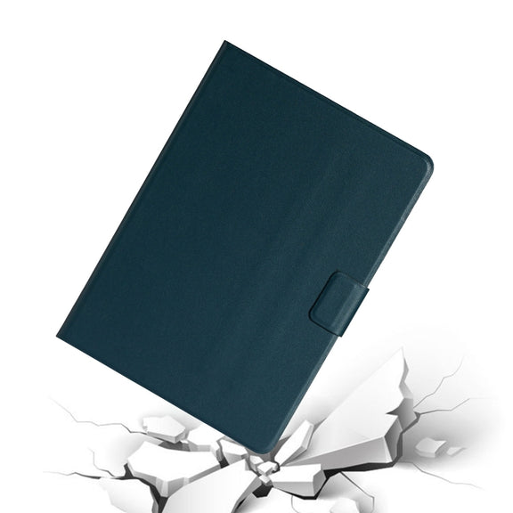 For Lenovo Tab P12 2023 / TB370FU Pure Color Smart Leather Tablet Case(Deep Green)