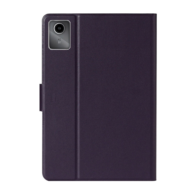 For Lenovo Tab M11/ Xiaoxin Pad 11 2024 Pure Color Smart Leather Tablet Case(Purple)