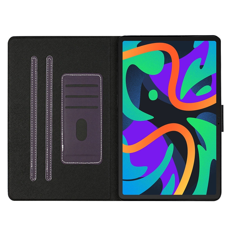 For Lenovo Tab M11/ Xiaoxin Pad 11 2024 Pure Color Smart Leather Tablet Case(Purple)