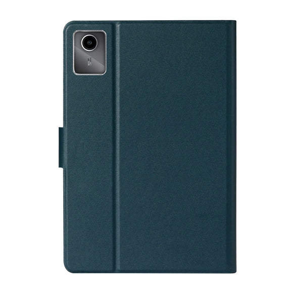 For Lenovo Tab M11/ Xiaoxin Pad 11 2024 Pure Color Smart Leather Tablet Case(Deep Green)