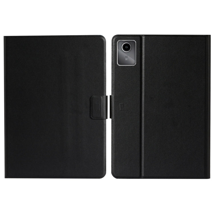 For Lenovo Tab M11/ Xiaoxin Pad 11 2024 Pure Color Smart Leather Tablet Case(Black) - free shipping - PMC Jewellery - Order now!