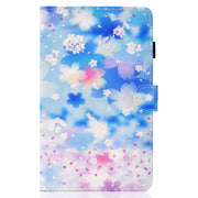 For Lenovo Tab P12 2023 / TB370FU Coloured Drawing Stitching Smart Leather Tablet Case(Petal Shower)