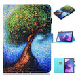 For Lenovo Tab P12 2023 / TB370FU Coloured Drawing Stitching Smart Leather Tablet Case(Abstract Tree) - Lenovo by PMC TechLife | Online Shopping South Africa | PMC TechLife | Buy Now Pay Later Mobicred
