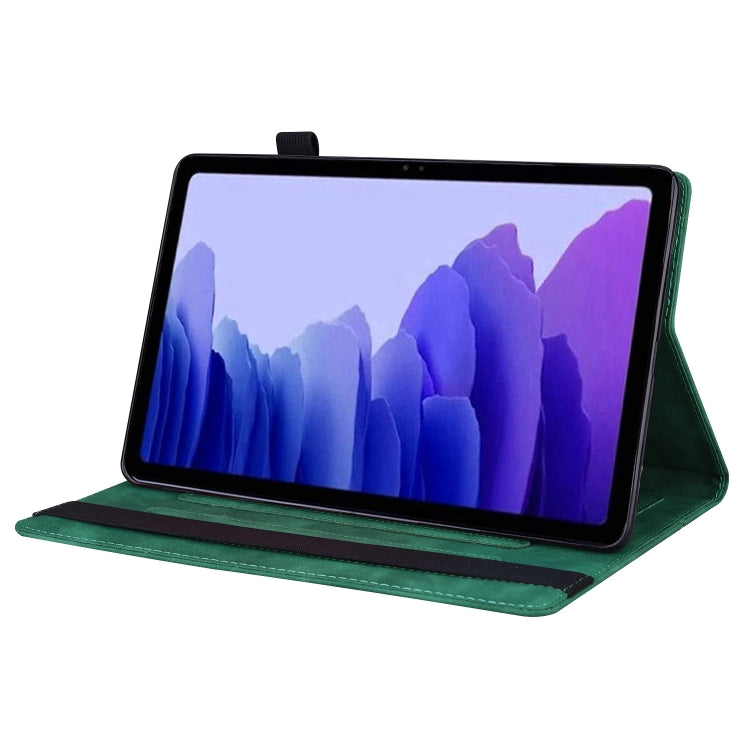 For Honor Pad 9 Splicing Shockproof Leather Tablet Case(Green)