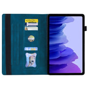 For Honor Pad 9 Splicing Shockproof Leather Tablet Case(Blue)