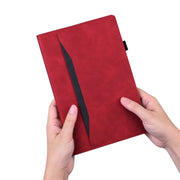 For Honor Pad X8a Splicing Shockproof Leather Tablet Case(Red)