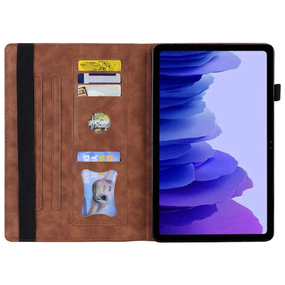 For Honor Pad V9 Splicing Shockproof Leather Tablet Case(Brown)