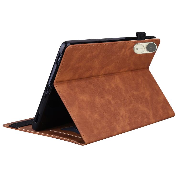 For Honor Pad V9 Splicing Shockproof Leather Tablet Case(Brown) - Honor by PMC TechLife | Online Shopping South Africa | PMC TechLife | Buy Now Pay Later Mobicred