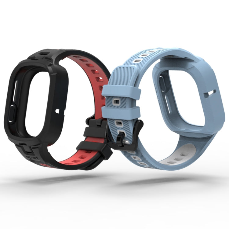 For Honor Watch 4 Two Color Integrated TPU Watch Band(White Black) - Watch Bands by PMc TechLife | Online Shopping South Africa | PMc TechLife | Buy Now Pay Later Mobicred