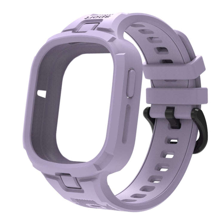 For Honor Watch 4 Solid Color Integrated TPU Watch Band(Light Purple) - Watch Bands by PMC TechLife | Online Shopping South Africa | PMC TechLife | Buy Now Pay Later Mobicred