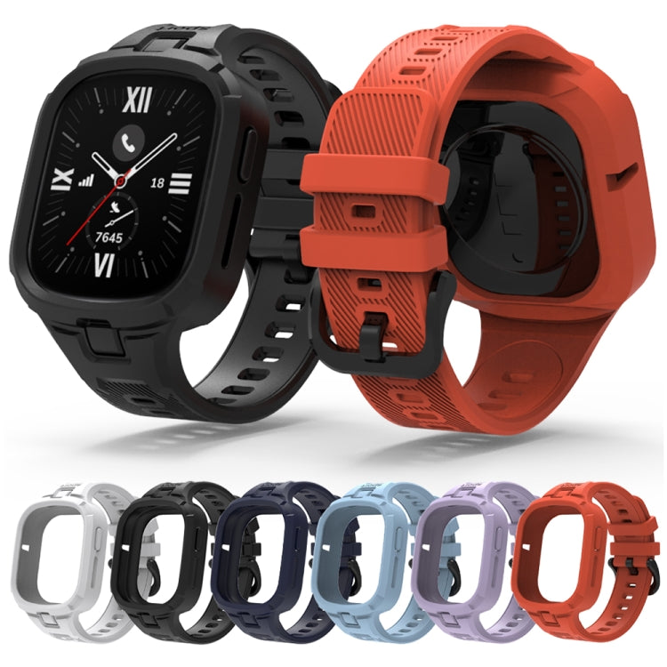 For Honor Watch 4 Solid Color Integrated TPU Watch Band(Light Blue) - Watch Bands by PMC TechLife | Online Shopping South Africa | PMC TechLife