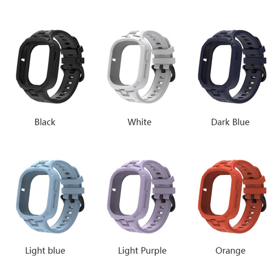 For Honor Watch 4 Solid Color Integrated TPU Watch Band(Dark Blue)