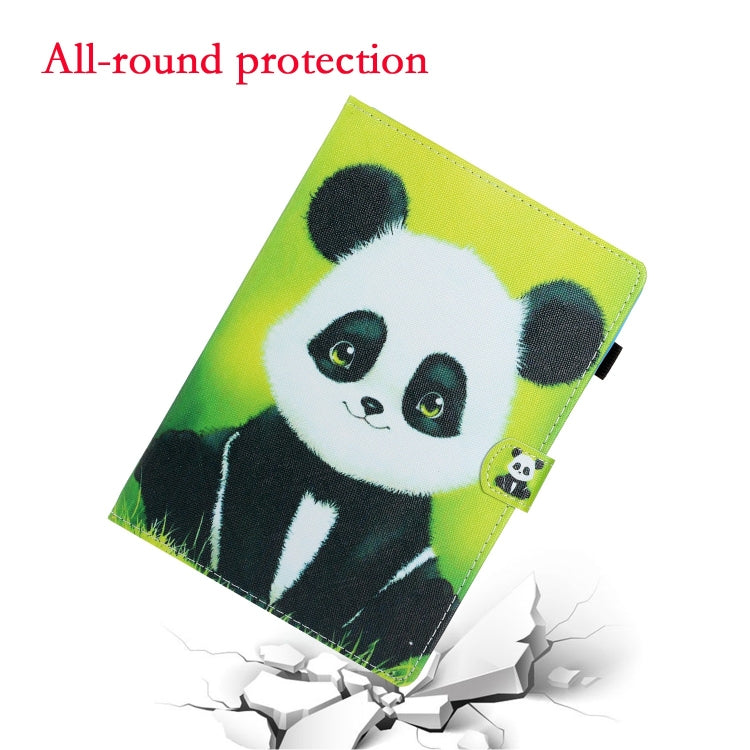 For Lenovo Tab P12 2023 / TB370FU Coloured Drawing Stitching Smart Leather Tablet Case(Panda)