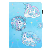 For Lenovo Tab P12 2023 / TB370FU Coloured Drawing Stitching Smart Leather Tablet Case(Unicorn)