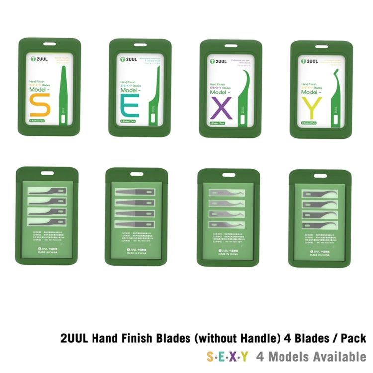 2UUL Hand Finish Blades For Phone Screen Debonding / Removal IC, Model:E - Crowbar by 2UUL | Online Shopping South Africa | PMC TechLife | Buy Now Pay Later Mobicred