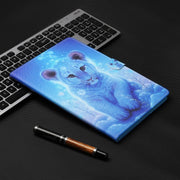For Lenovo Tab P12 2023 / TB370FU Coloured Drawing Stitching Smart Leather Tablet Case(Little Tiger)