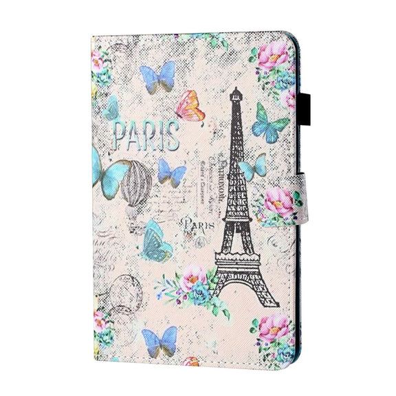 For Lenovo Tab P12 2023 / TB370FU Coloured Drawing Stitching Smart Leather Tablet Case(Tower Butterflies)