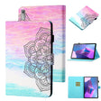 For Lenovo Tab P12 2023 / TB370FU Coloured Drawing Stitching Smart Leather Tablet Case(Colorful Mandala) - Lenovo by PMC TechLife | Online Shopping South Africa | PMC TechLife | Buy Now Pay Later Mobicred