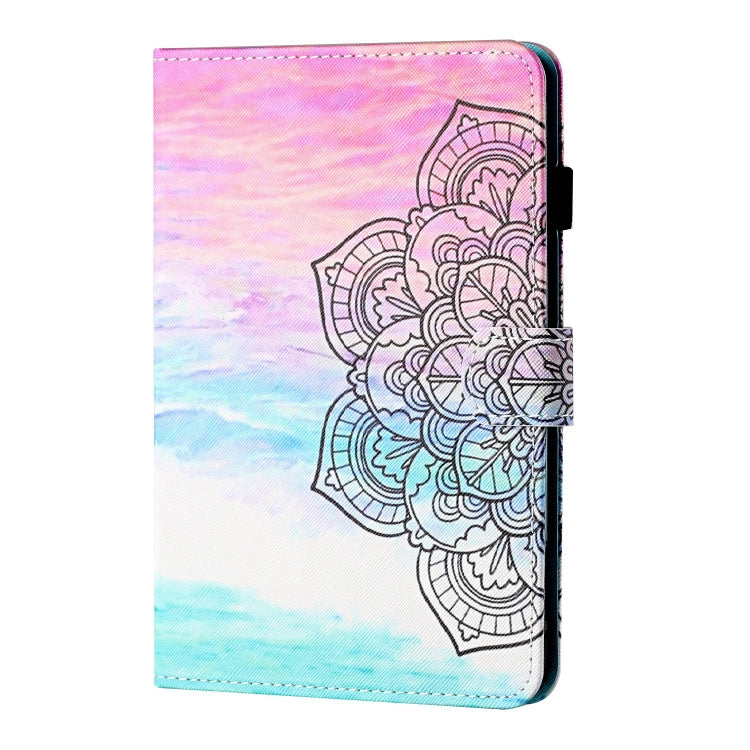 For Lenovo Tab P12 2023 / TB370FU Coloured Drawing Stitching Smart Leather Tablet Case(Colorful Mandala)