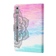 For Lenovo Tab P12 2023 / TB370FU Coloured Drawing Stitching Smart Leather Tablet Case(Colorful Mandala)