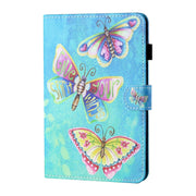 For Lenovo Tab P12 2023 / TB370FU Coloured Drawing Stitching Smart Leather Tablet Case(Colorful Butterflies)
